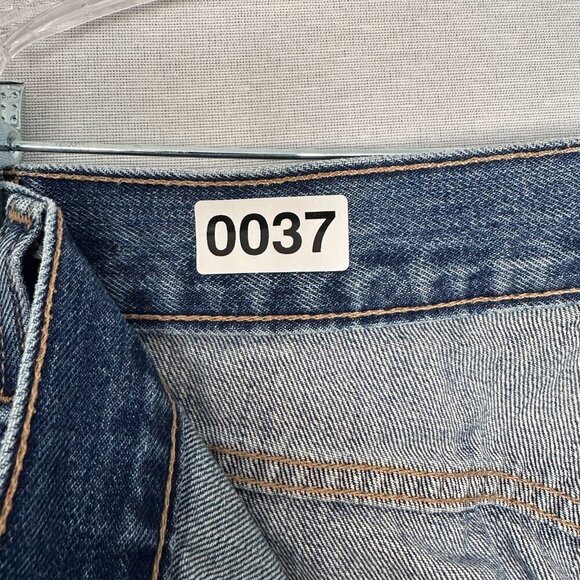 KIRKLAND SIGNATURE STRAIGHT JEANS MAN;S  SIZE 42 X 32 BLUE MEDIU, WASH 5-POCKET - Picture 8 of 8